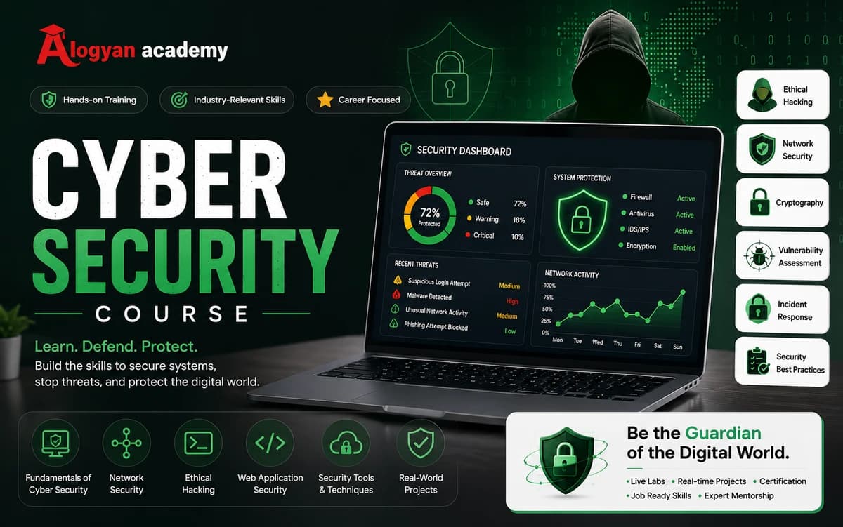 Cyber Security Pro: Ethical Hacking, Network Security & Digital Defense course