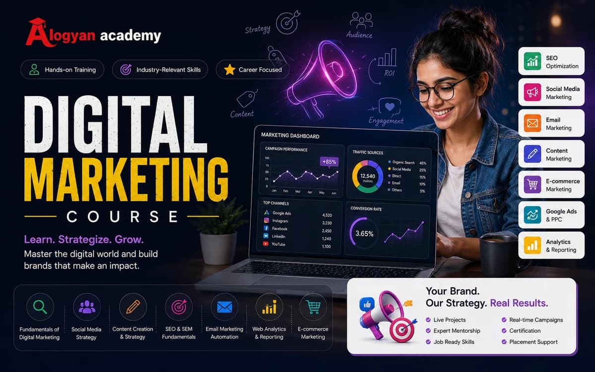 Digital Marketing Mastery: SEO, Social Media, Ads & AI Marketing course