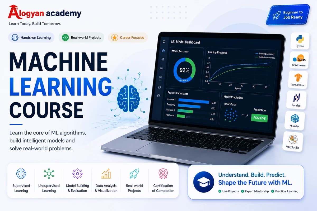 Machine Learning with Python: Build Intelligent AI Applications course
